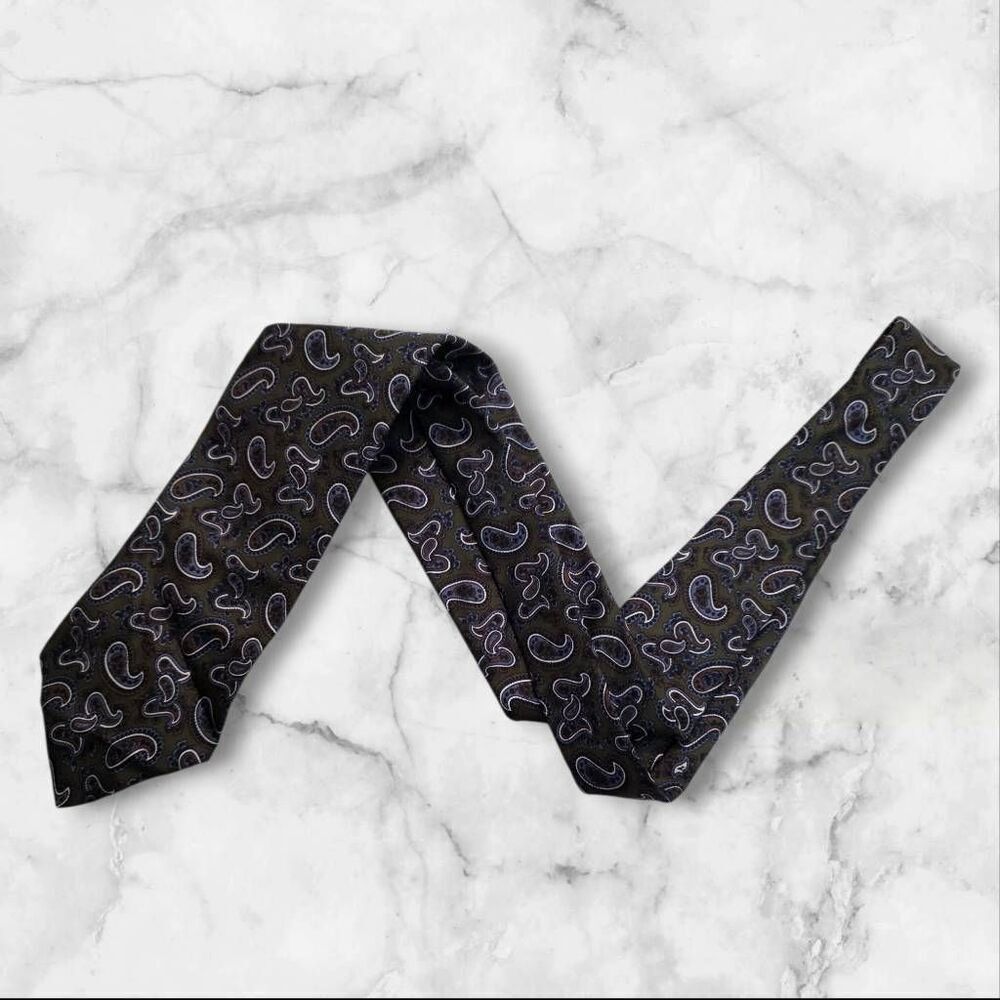 Christian Dior Silk Paisley Tie